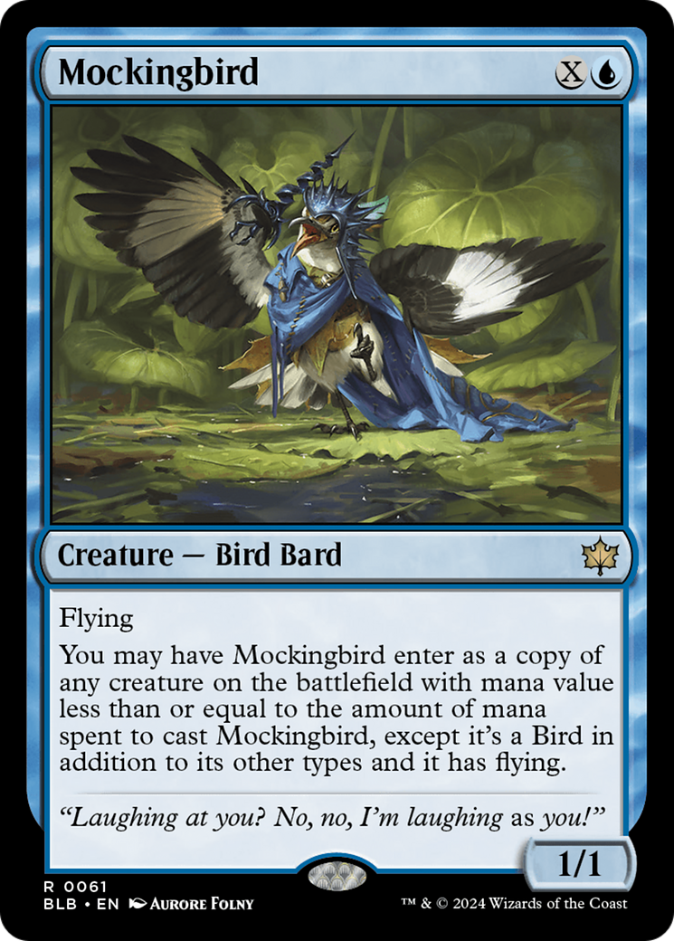 Mockingbird (BLB-061) - Bloomburrow Foil [Rare]