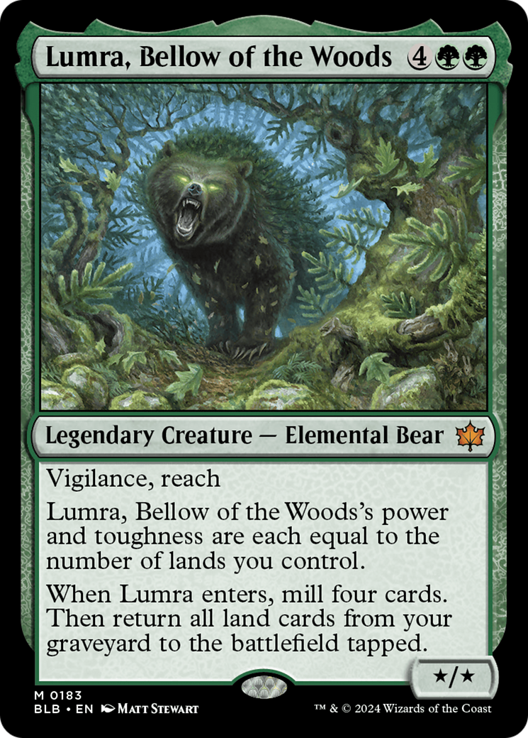 Lumra, Bellow of the Woods (BLB-183) - Bloomburrow Foil [Mythic]