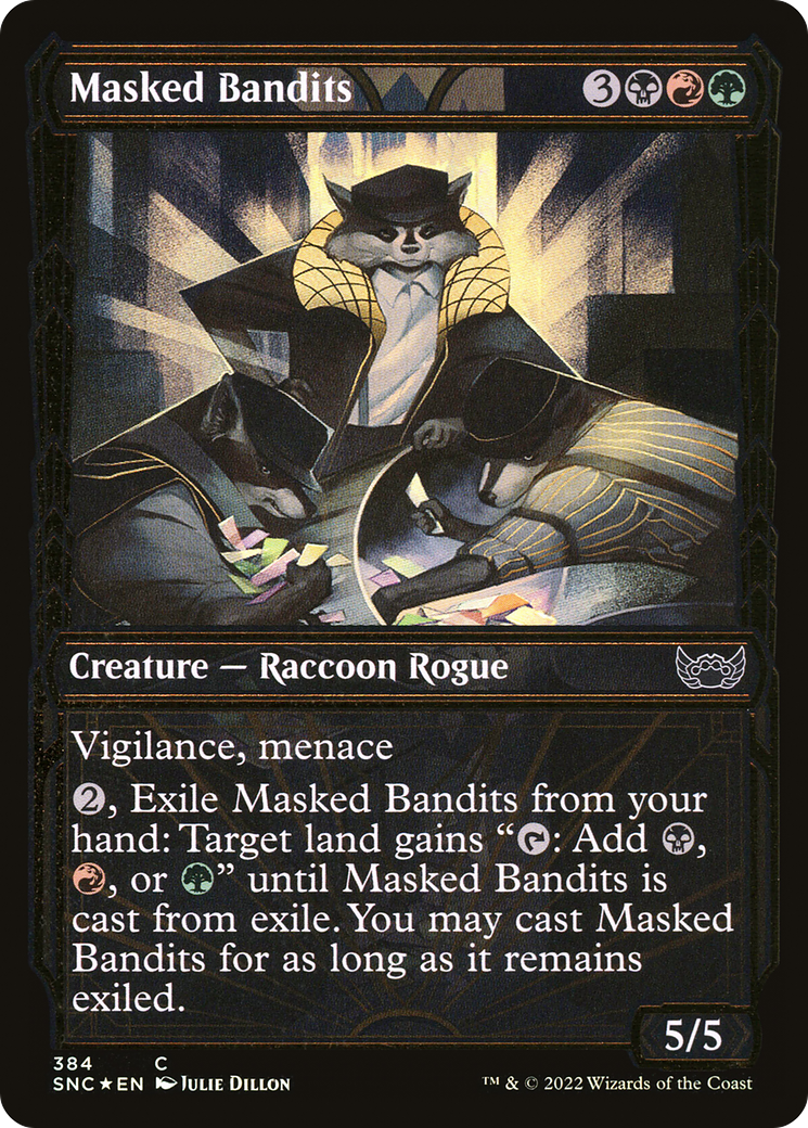 Masked Bandits (SNC-384) - Streets of New Capenna: (Showcase) Foil [Common]