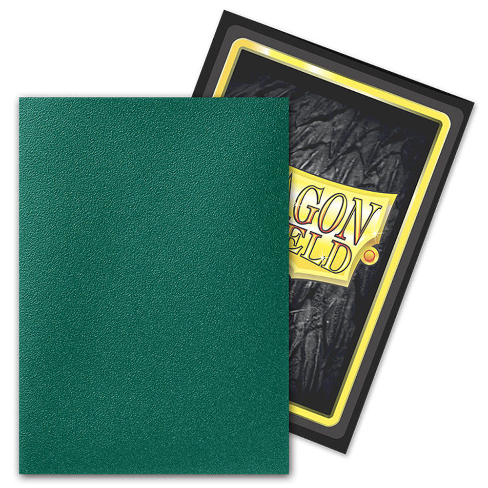 Dragon Shield - Matte Dual Sleeves: Power - Metallic Green (100ct)