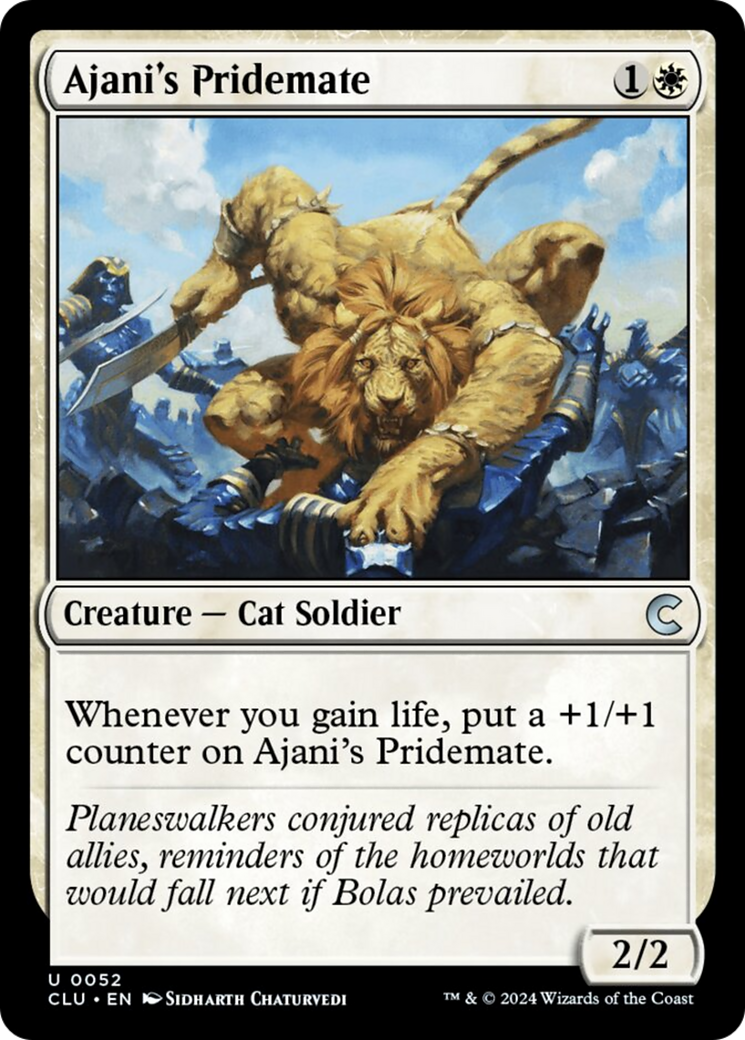 Ajani's Pridemate (CLU-052) - Ravnica: Clue Edition [Uncommon]