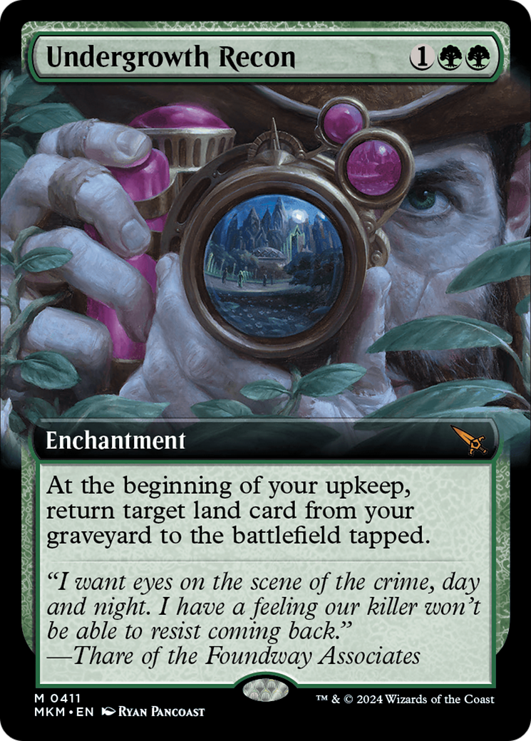 Undergrowth Recon (MKM-411) - Murders at Karlov Manor: (Extended Art) Foil [Mythic]