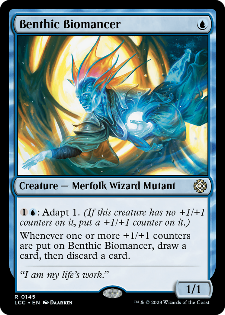 Benthic Biomancer (LCC-145) - The Lost Caverns of Ixalan Commander [Rare]