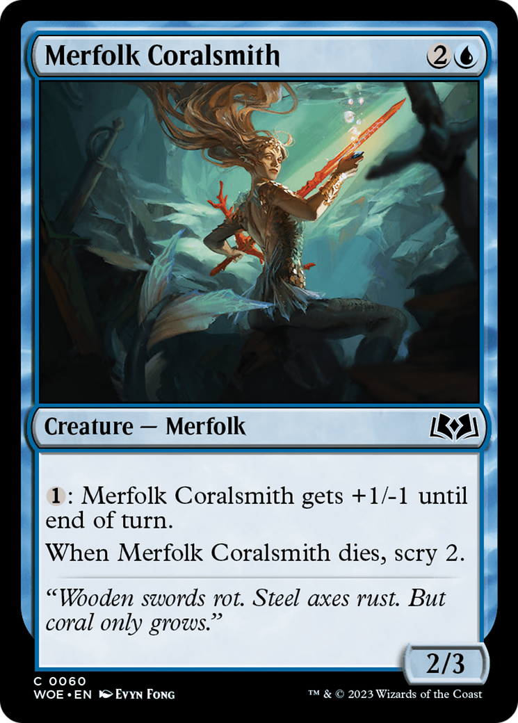 Merfolk Coralsmith (WOE-060) - Wilds of Eldraine [Common]