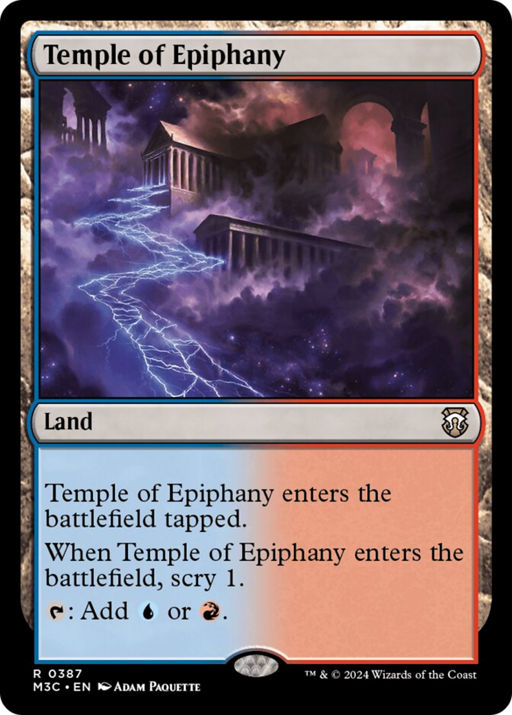 Temple of Epiphany (M3C-387) - Modern Horizons 3 Commander Foil [Rare]