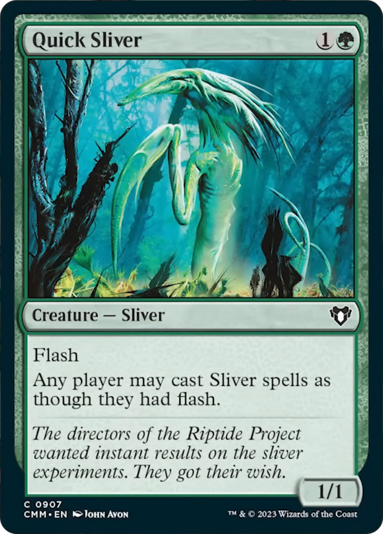 Quick Sliver (CMM-907) - Commander Masters [Common]