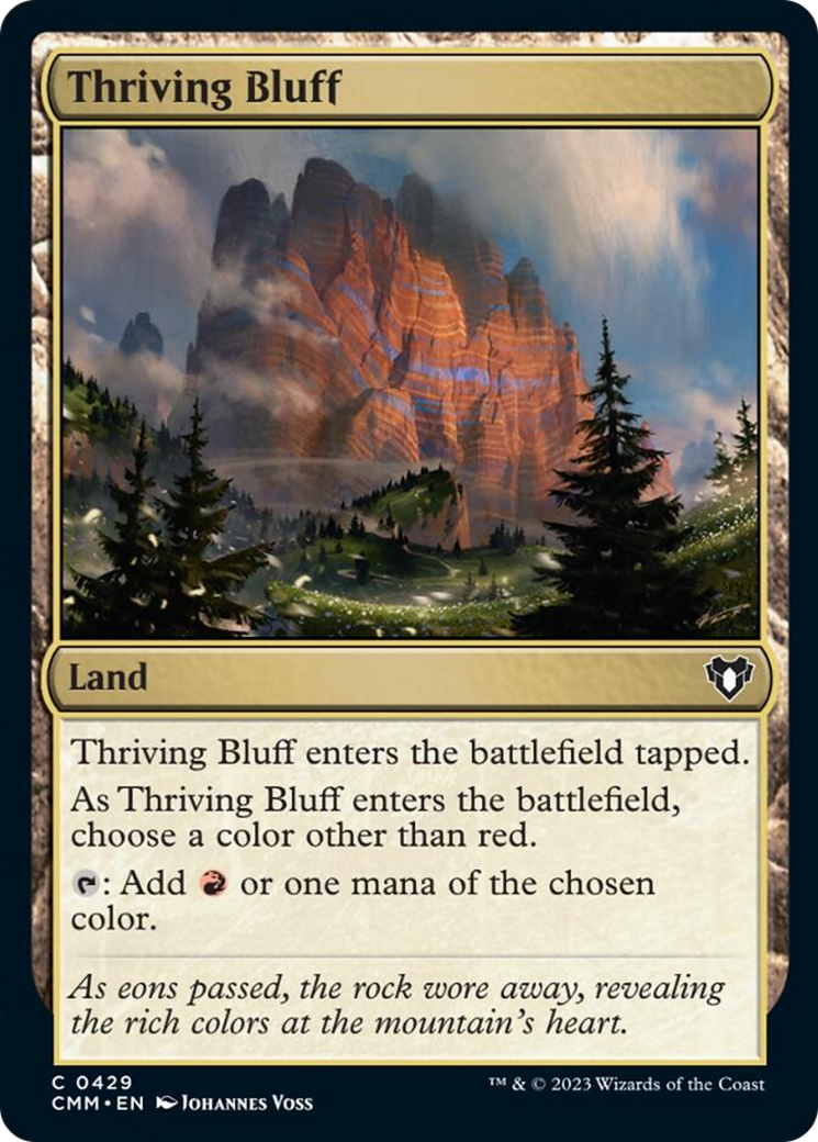 Thriving Bluff (CMM-429) - Commander Masters [Common]