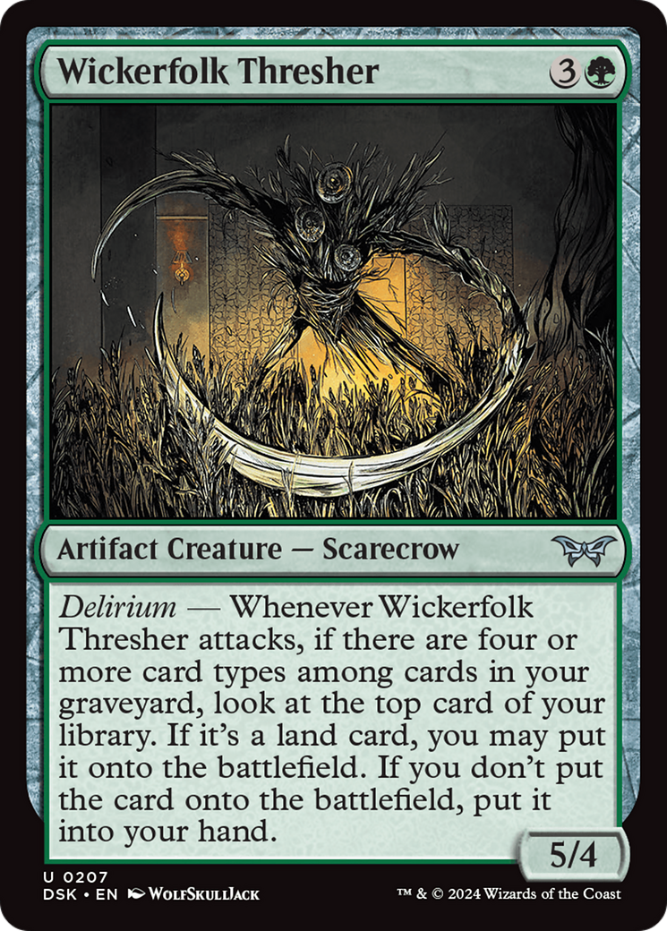 Wickerfolk Thresher (DSK-207) - Duskmourn: House of Horror Foil [Uncommon]