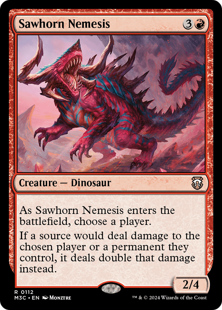 Sawhorn Nemesis (M3C-112) - Modern Horizons 3 Commander [Rare]