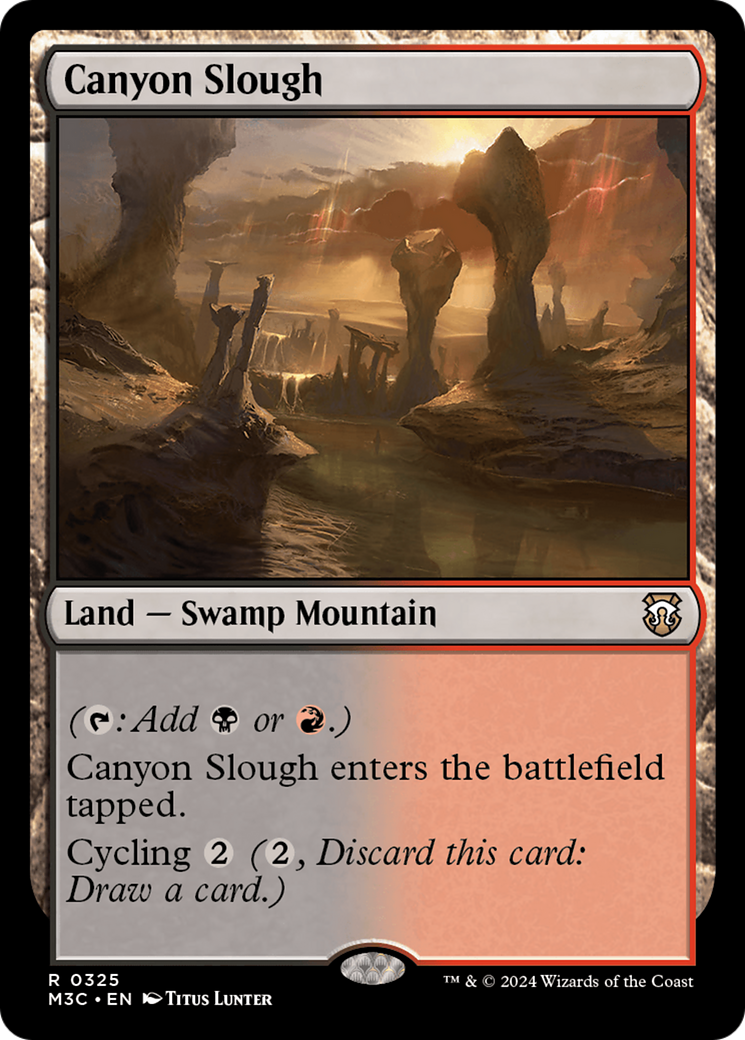 Canyon Slough (M3C-325) - Modern Horizons 3 Commander Foil [Rare]