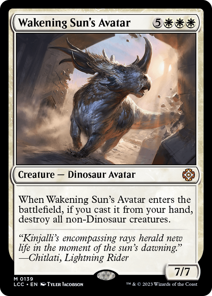 Wakening Sun's Avatar (LCC-139) - The Lost Caverns of Ixalan Commander [Mythic]