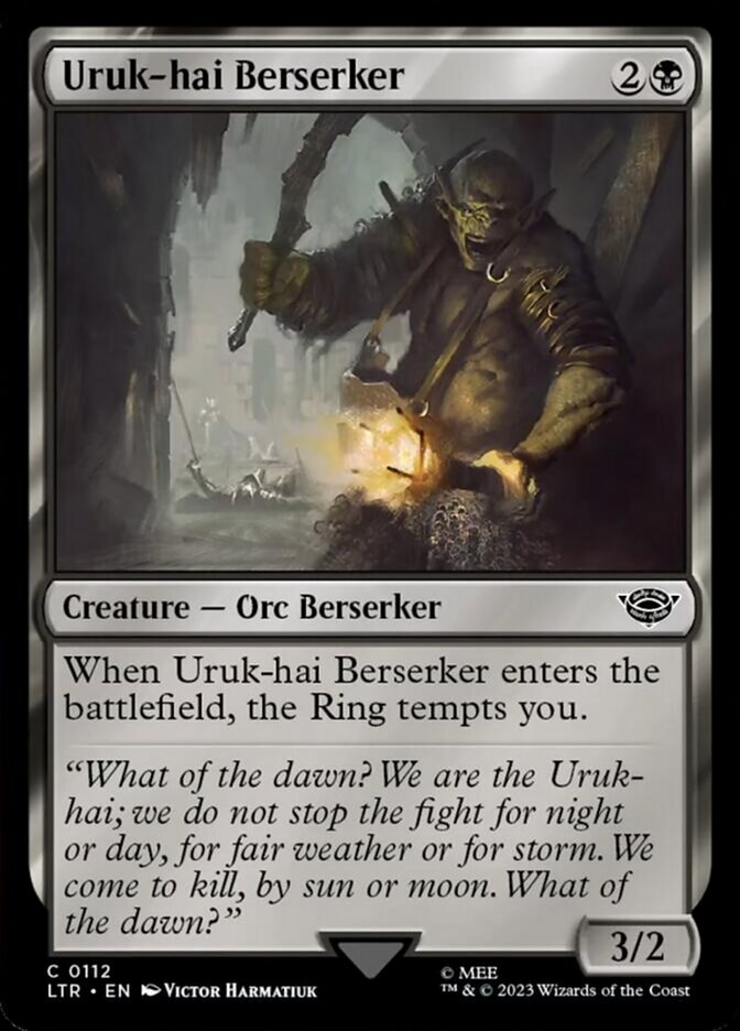 Uruk-hai Berserker (LTR-112) - The Lord of the Rings: Tales of Middle-earth [Common]