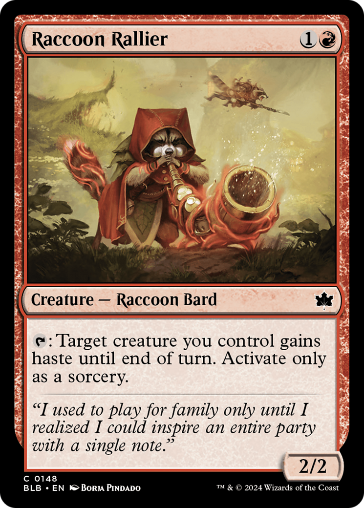 Raccoon Rallier (BLB-148) - Bloomburrow Foil [Common]