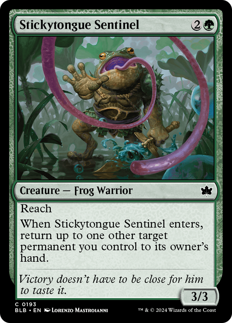 Stickytongue Sentinel (BLB-193) - Bloomburrow Foil [Common]