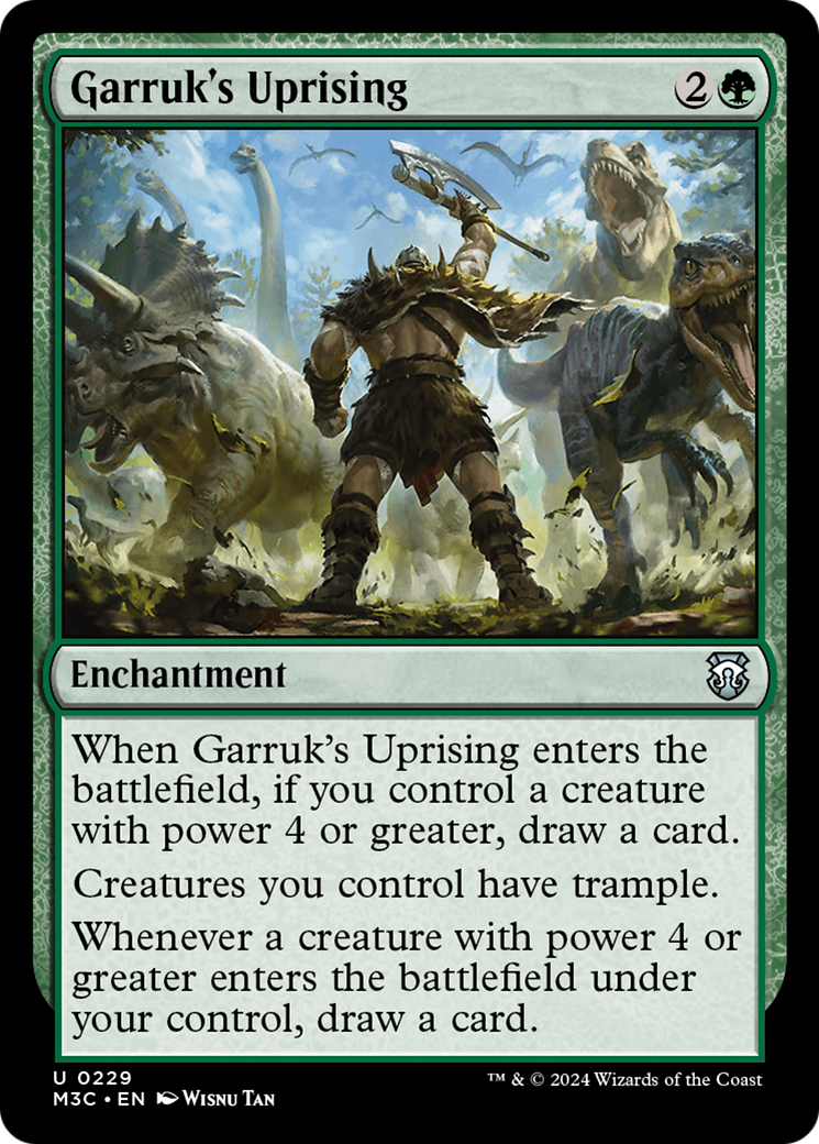 Garruk's Uprising (M3C-229) - Modern Horizons 3 Commander Foil [Uncommon]