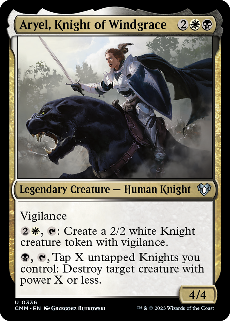 Aryel, Knight of Windgrace (CMM-336) - Commander Masters [Uncommon]