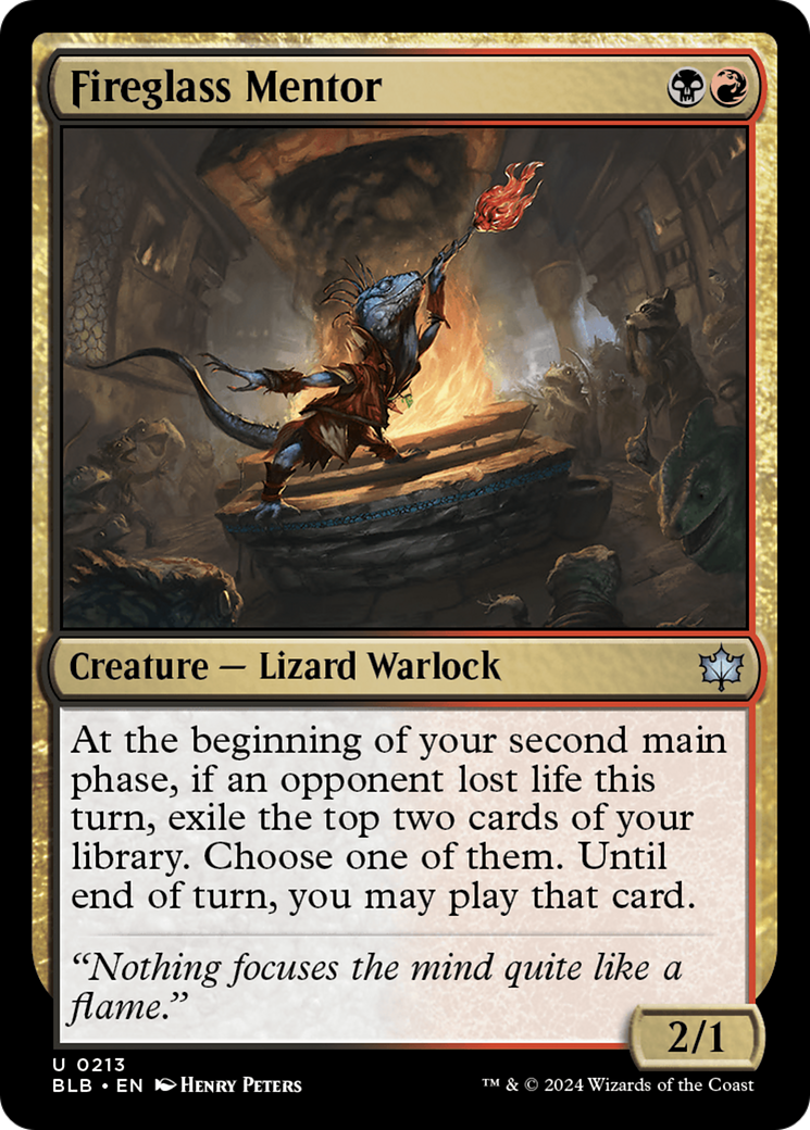 Fireglass Mentor (BLB-213) - Bloomburrow [Uncommon]