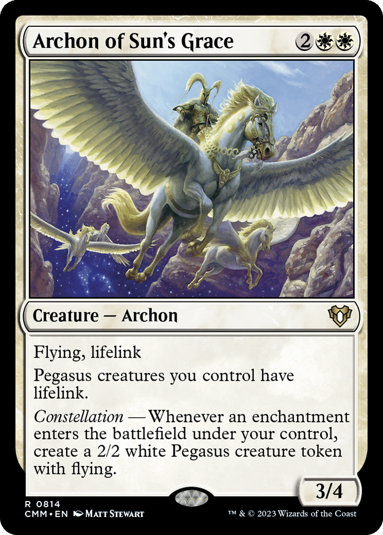 Archon of Sun's Grace (CMM-814) - Commander Masters [Rare]