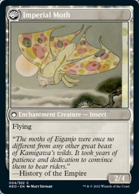 Befriending the Moths // Imperial Moth (NEO-004) - Kamigawa: Neon Dynasty: (fandfc) [Common]