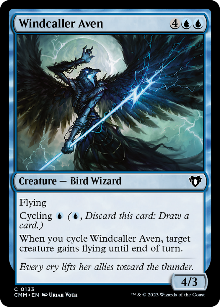 Windcaller Aven (CMM-133) - Commander Masters [Common]