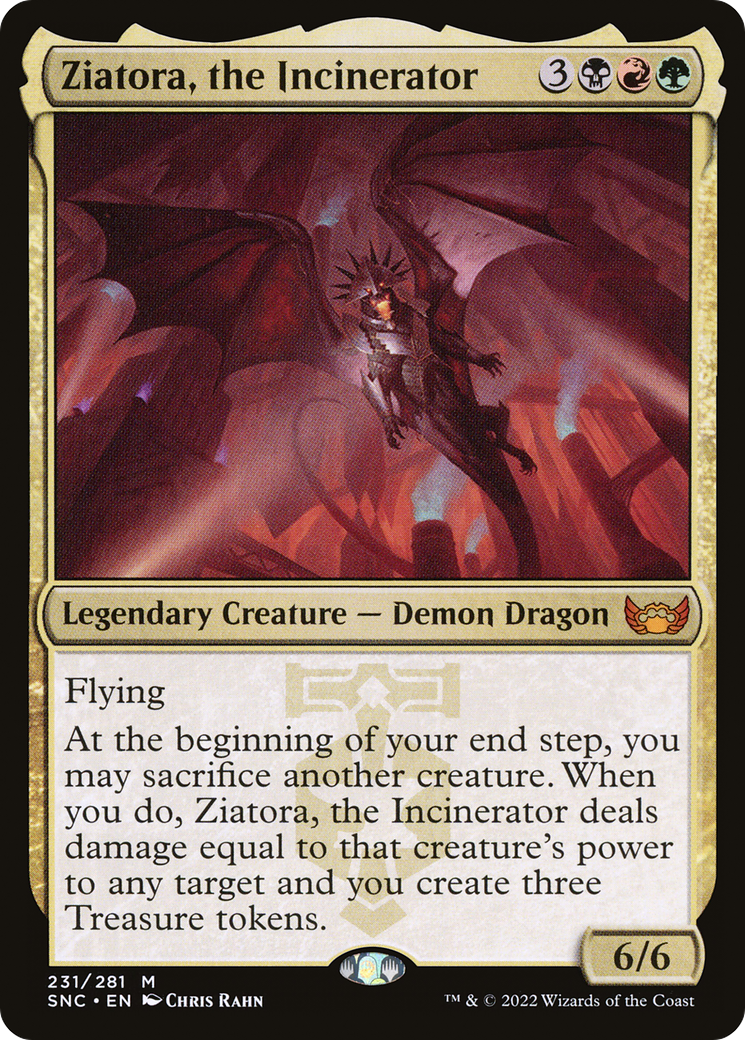 Ziatora, the Incinerator (SNC-231) - Streets of New Capenna Foil [Mythic]
