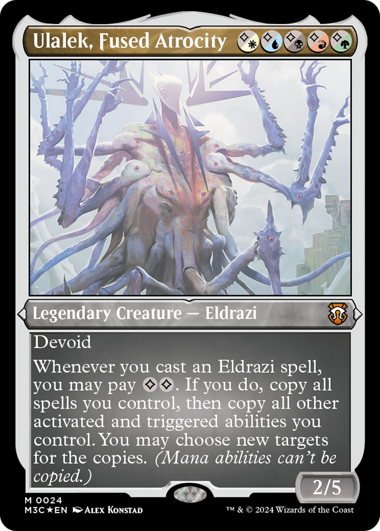 Ulalek, Fused Atrocity (M3C-024) - Modern Horizons 3 Commander Etched Foil [Mythic]