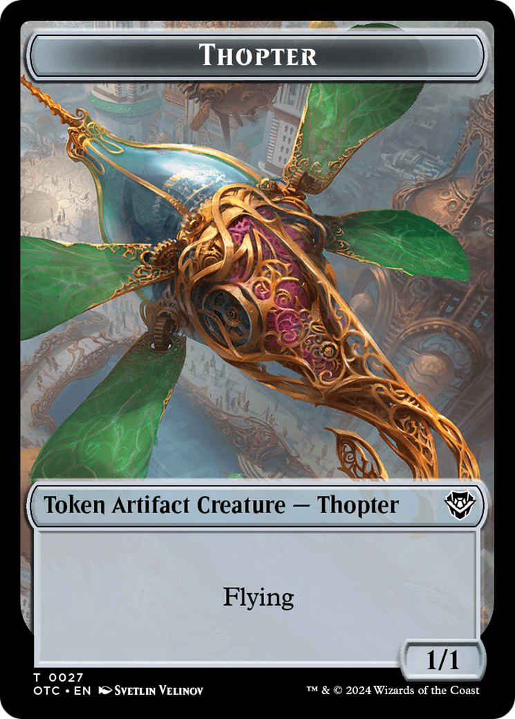 Thopter (TOTC-027) - Outlaws of Thunder Junction Commander Tokens Foil [Common]