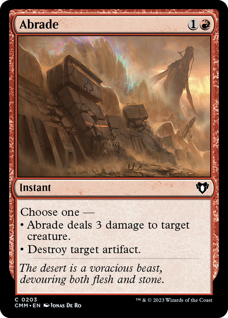 Abrade (CMM-203) - Commander Masters [Common]