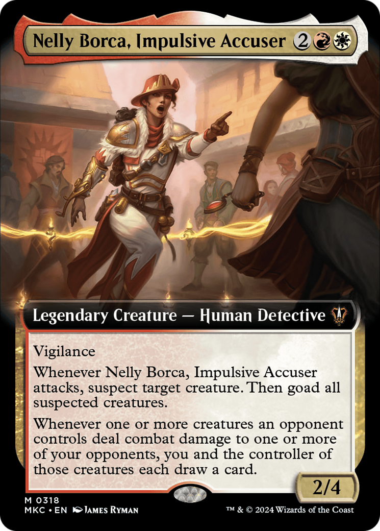 Nelly Borca, Impulsive Accuser (MKC-318) - Murders at Karlov Manor Commander: (Extended Art) [Mythic]