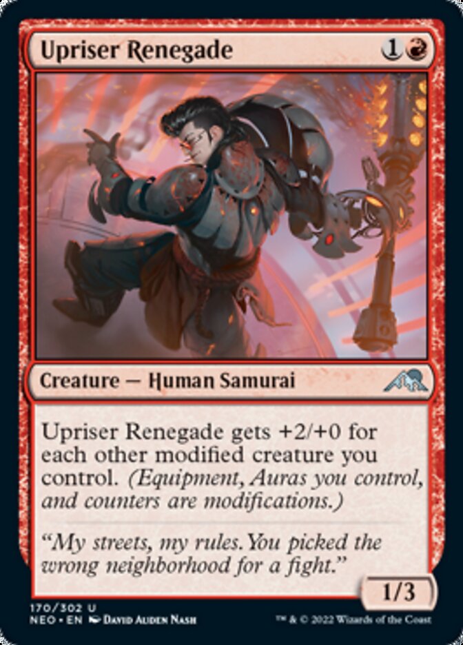 Upriser Renegade (NEO-170) - Kamigawa: Neon Dynasty [Uncommon]