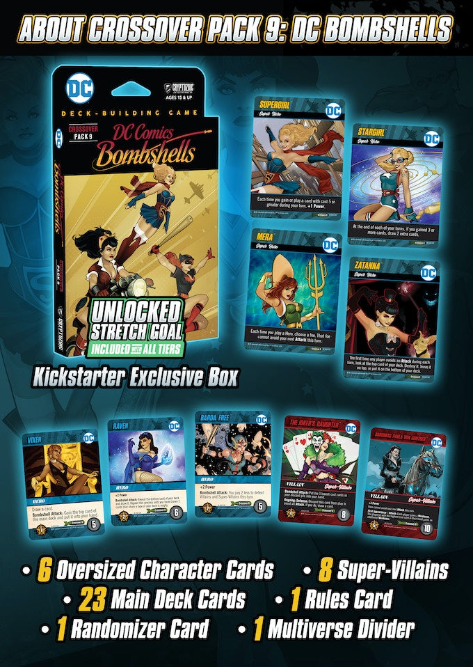 DC Deck-Building Game: Crossover Pack 9 – DC Bombshells