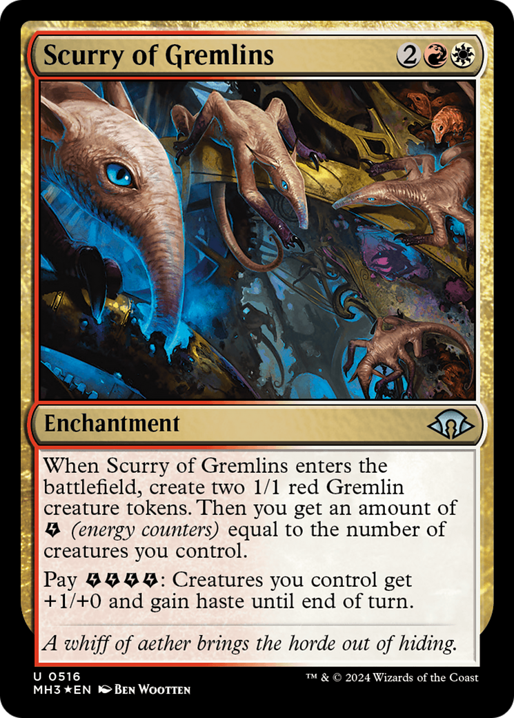 Scurry of Gremlins (MH3-516) - Modern Horizons 3 Foil [Uncommon]