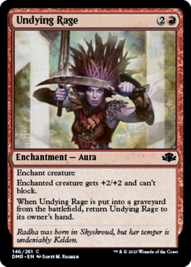 Undying Rage (DMR-146) - Dominaria Remastered [Common]