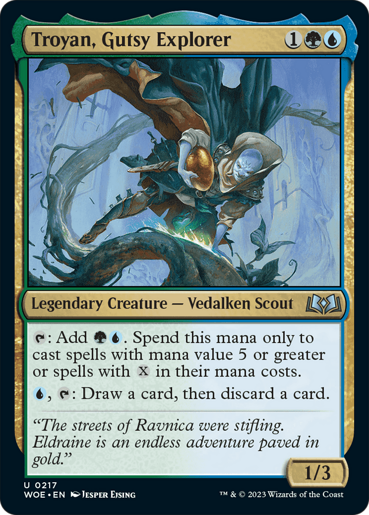 Troyan, Gutsy Explorer (WOE-217) - Wilds of Eldraine [Uncommon]