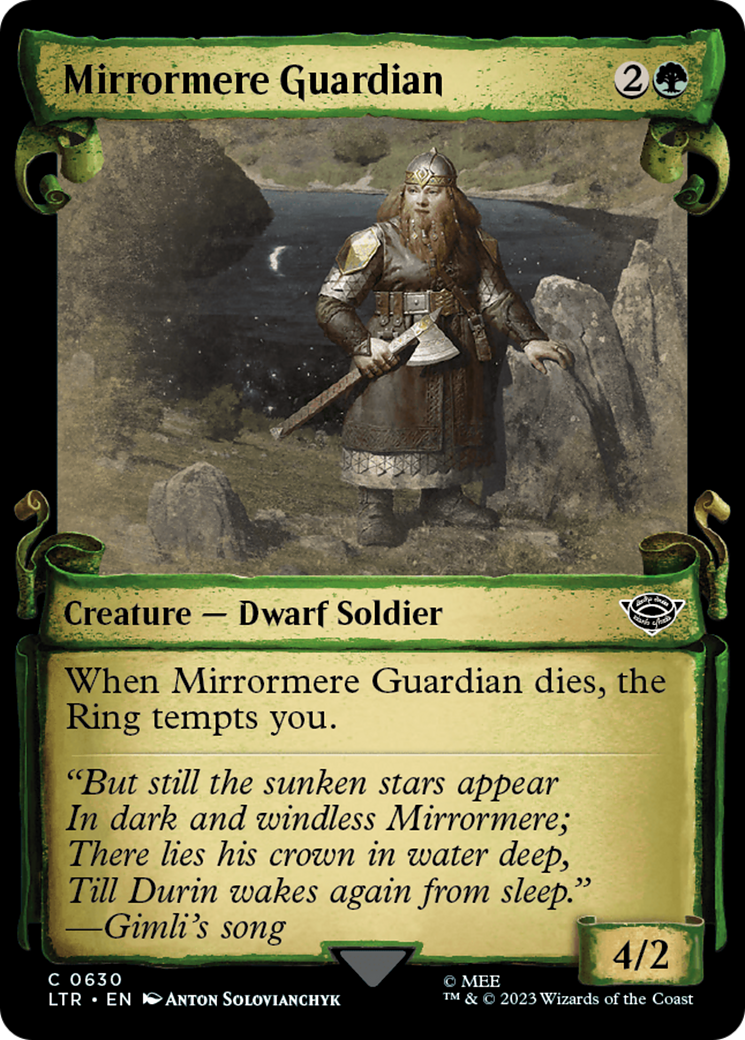 Mirrormere Guardian (LTR-630) - The Lord of the Rings: Tales of Middle-earth: (Showcase) Scroll [Common]