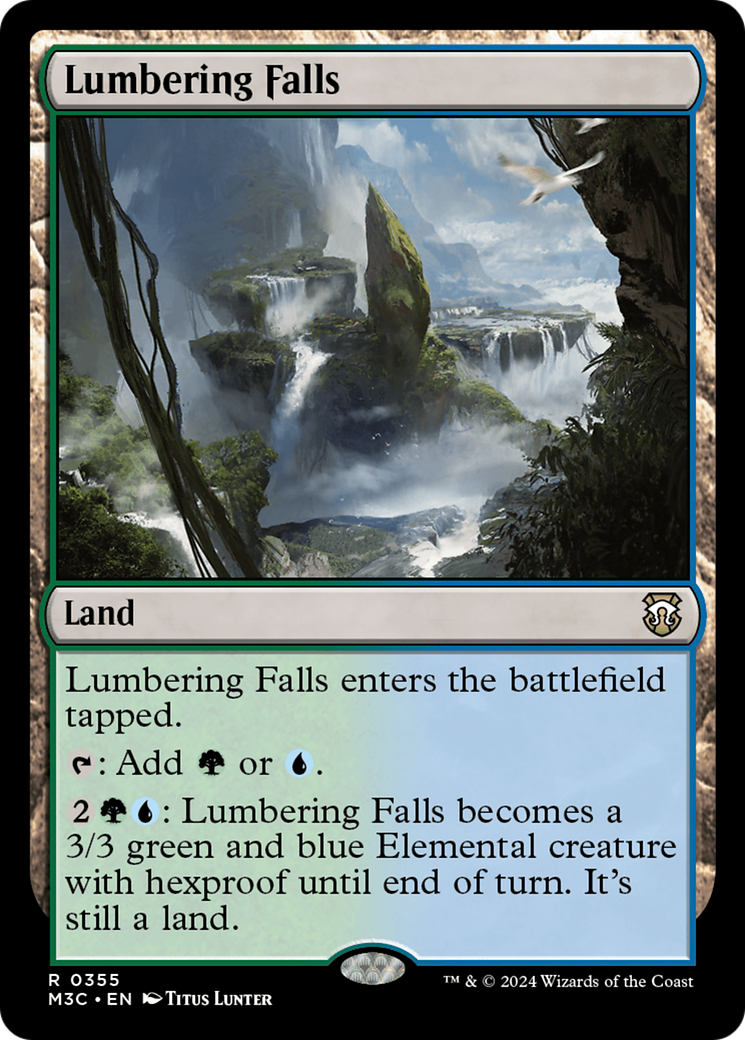 Lumbering Falls (M3C-355) - Modern Horizons 3 Commander Foil [Rare]