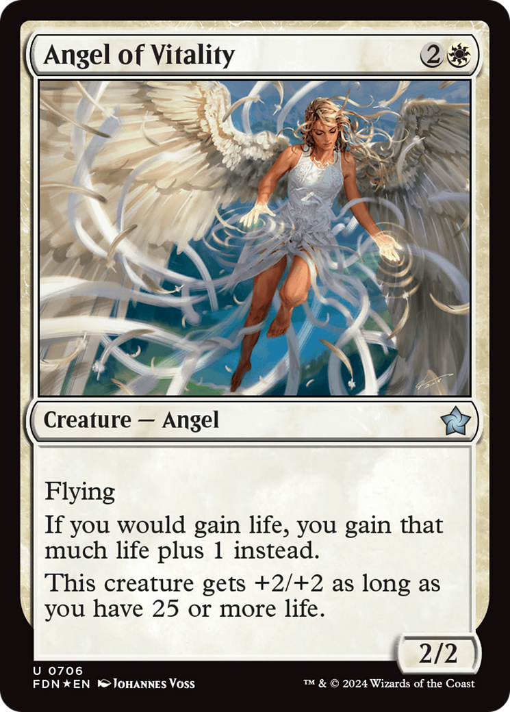 Angel of Vitality (FDN-706) - Foundations [Uncommon]