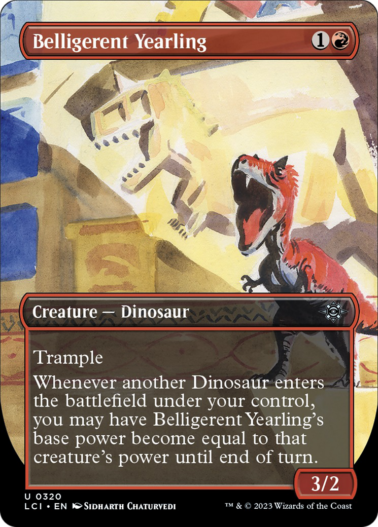 Belligerent Yearling (LCI-320) - The Lost Caverns of Ixalan (Borderless) [Uncommon]