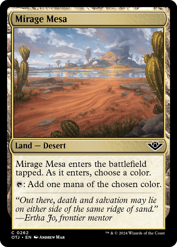 Mirage Mesa (OTJ-262) - Outlaws of Thunder Junction Foil [Common]