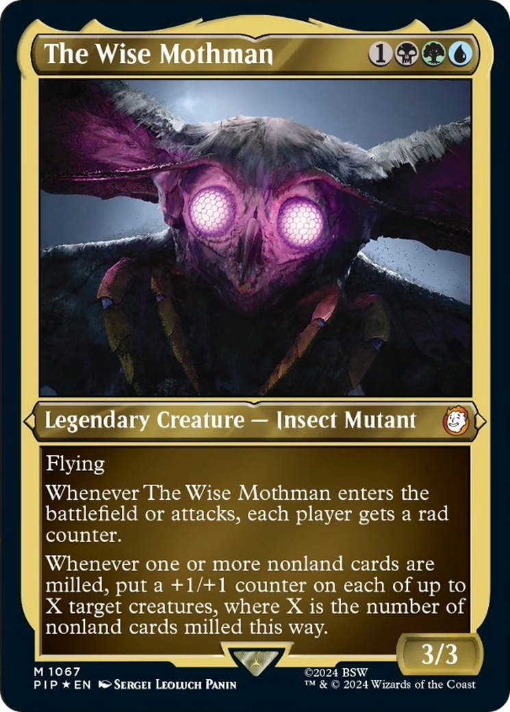 The Wise Mothman (PIP-1067) - Fallout Etched Foil [Mythic]