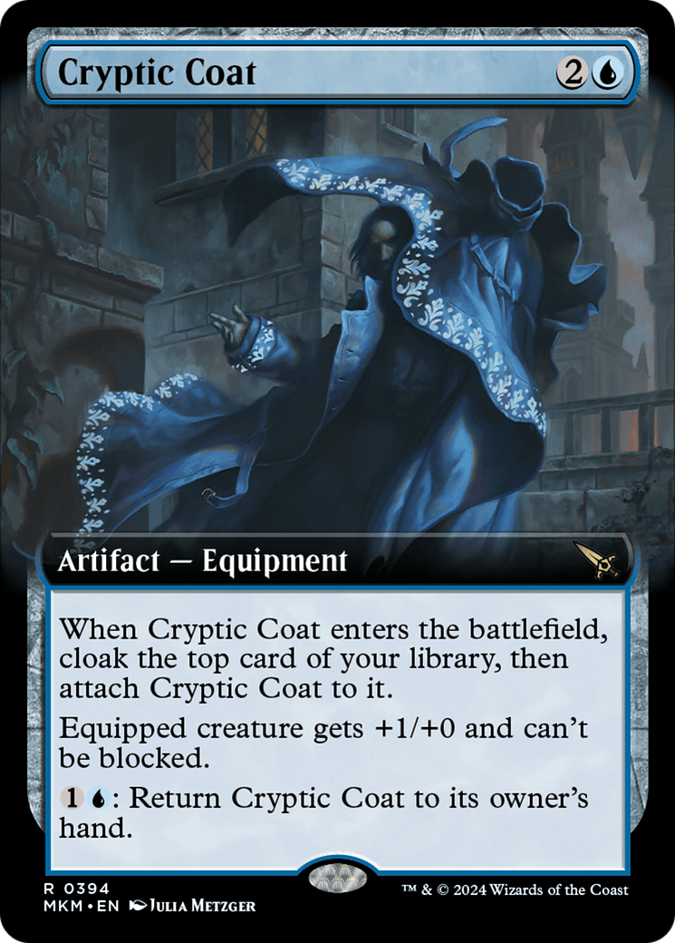 Cryptic Coat (MKM-394) - Murders at Karlov Manor: (Extended Art) Foil [Rare]