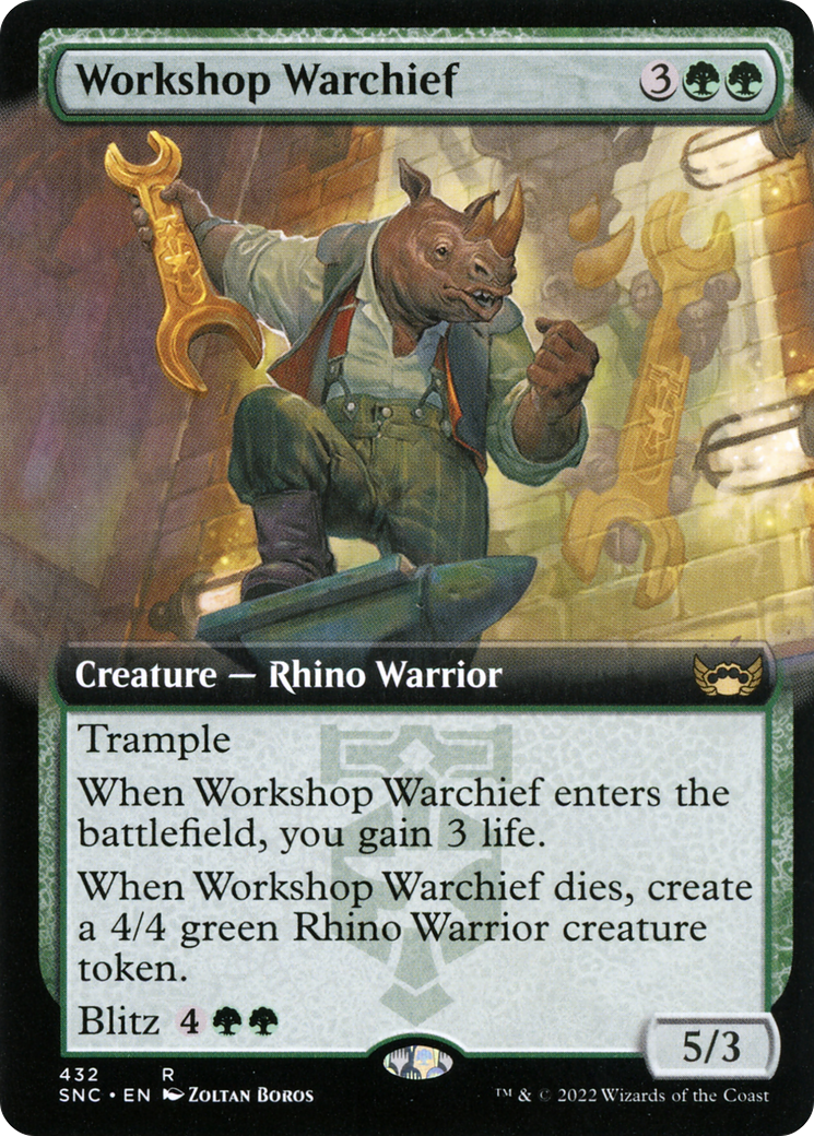 Workshop Warchief (SNC-432) - Streets of New Capenna: (Extended Art) Foil [Rare]