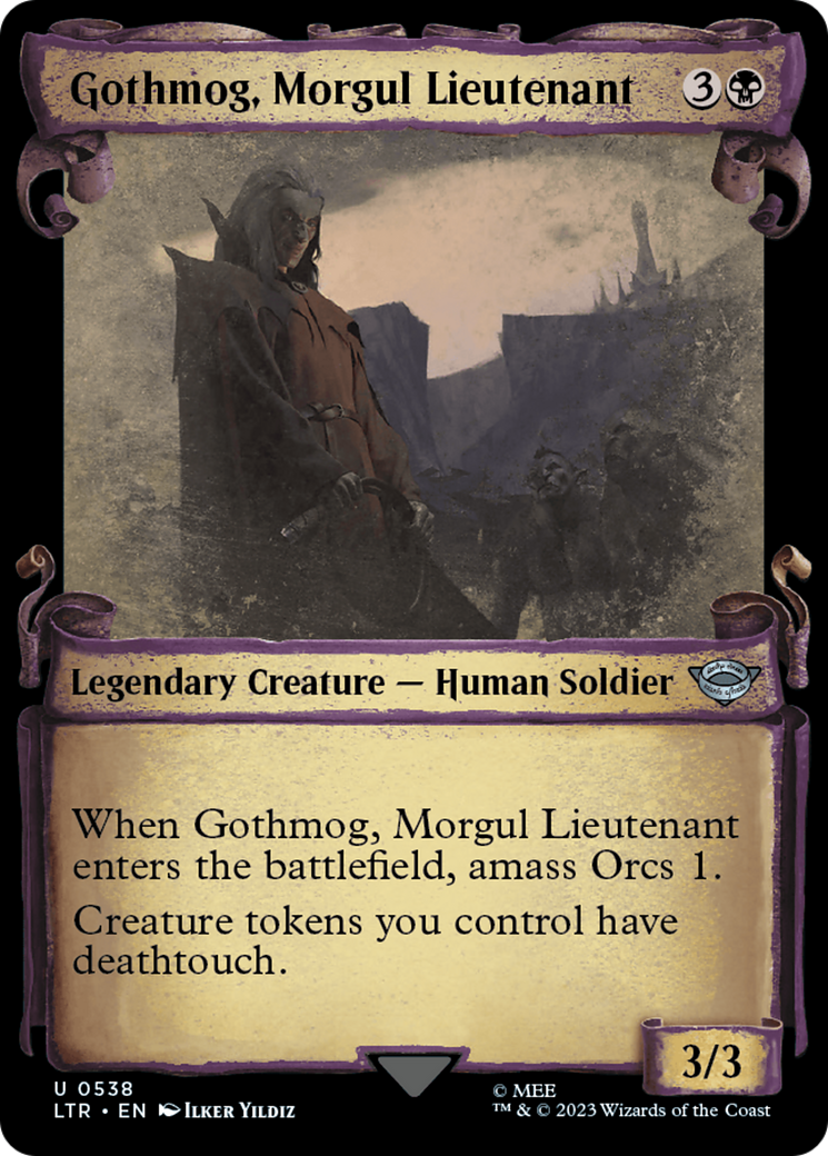 Gothmog, Morgul Lieutenant (LTR-538) - The Lord of the Rings: Tales of Middle-earth: (Showcase) Scroll [Uncommon]