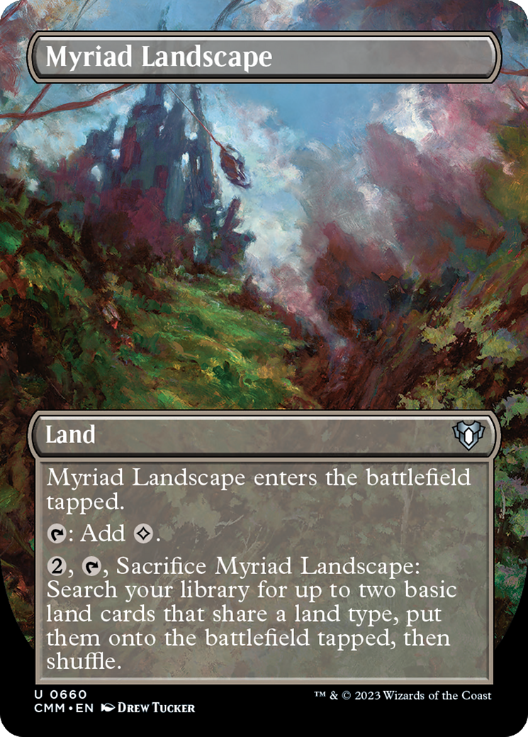 Myriad Landscape (CMM-660) - Commander Masters (Borderless) [Uncommon]