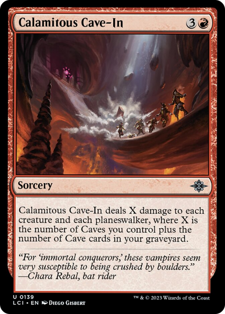 Calamitous Cave-In (LCI-139) - The Lost Caverns of Ixalan [Uncommon]