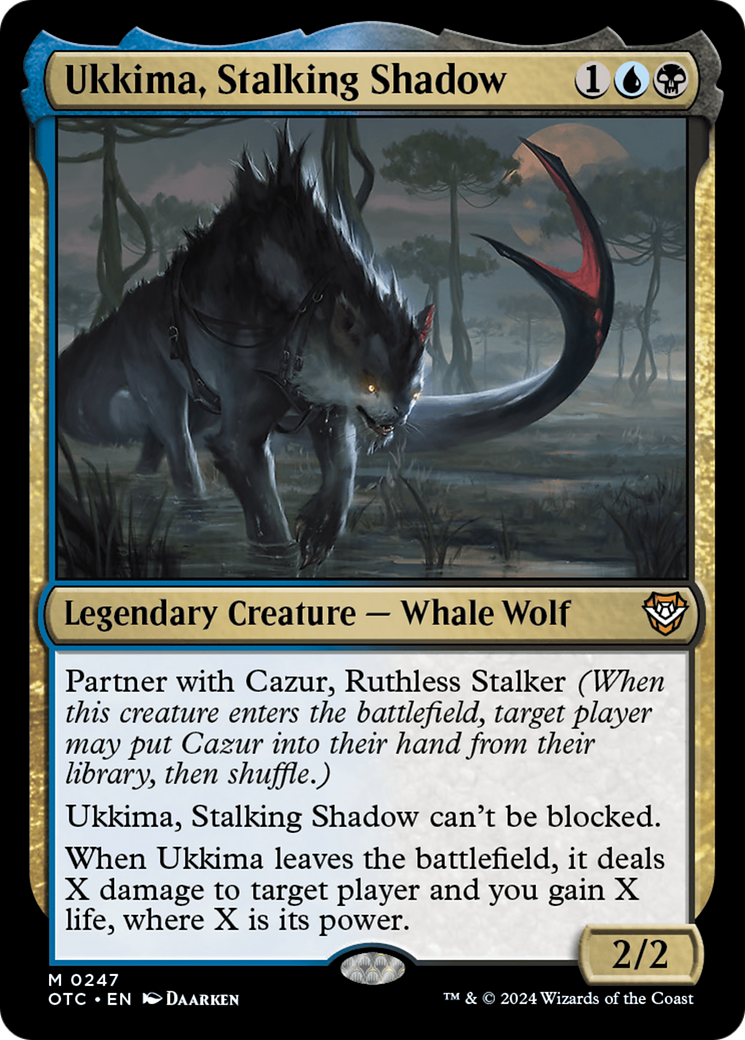 Ukkima, Stalking Shadow (OTC-247) - Outlaws of Thunder Junction Commander [Mythic]