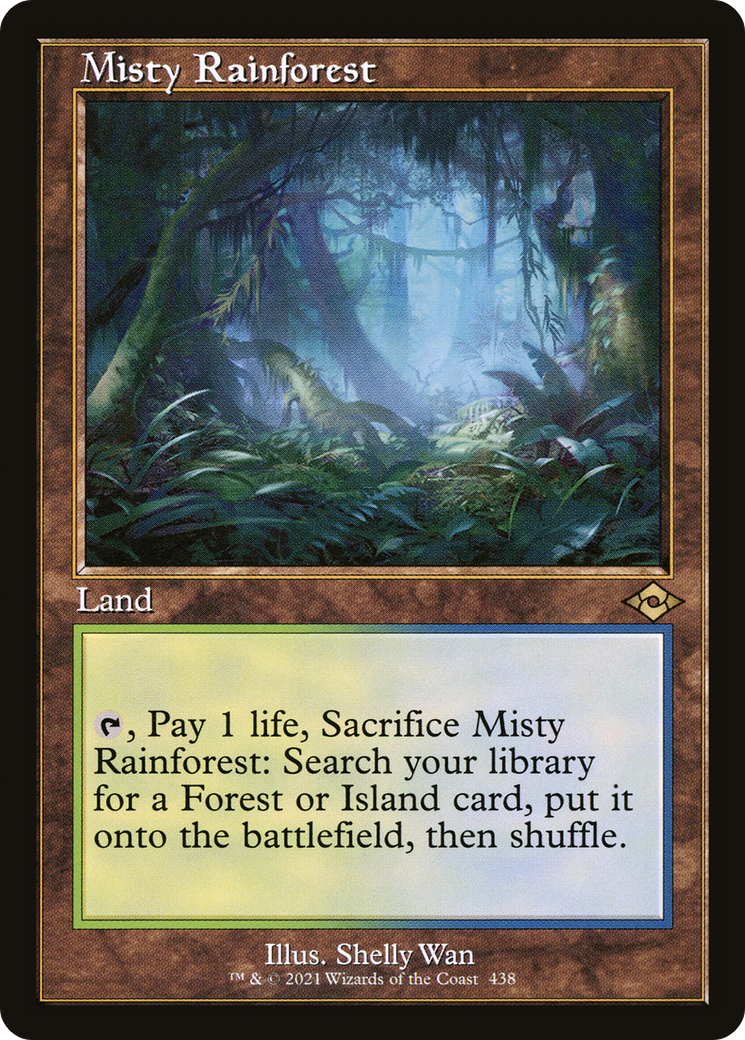 Misty Rainforest (MH2-438) - Modern Horizons 2 [Rare] Retro Frame