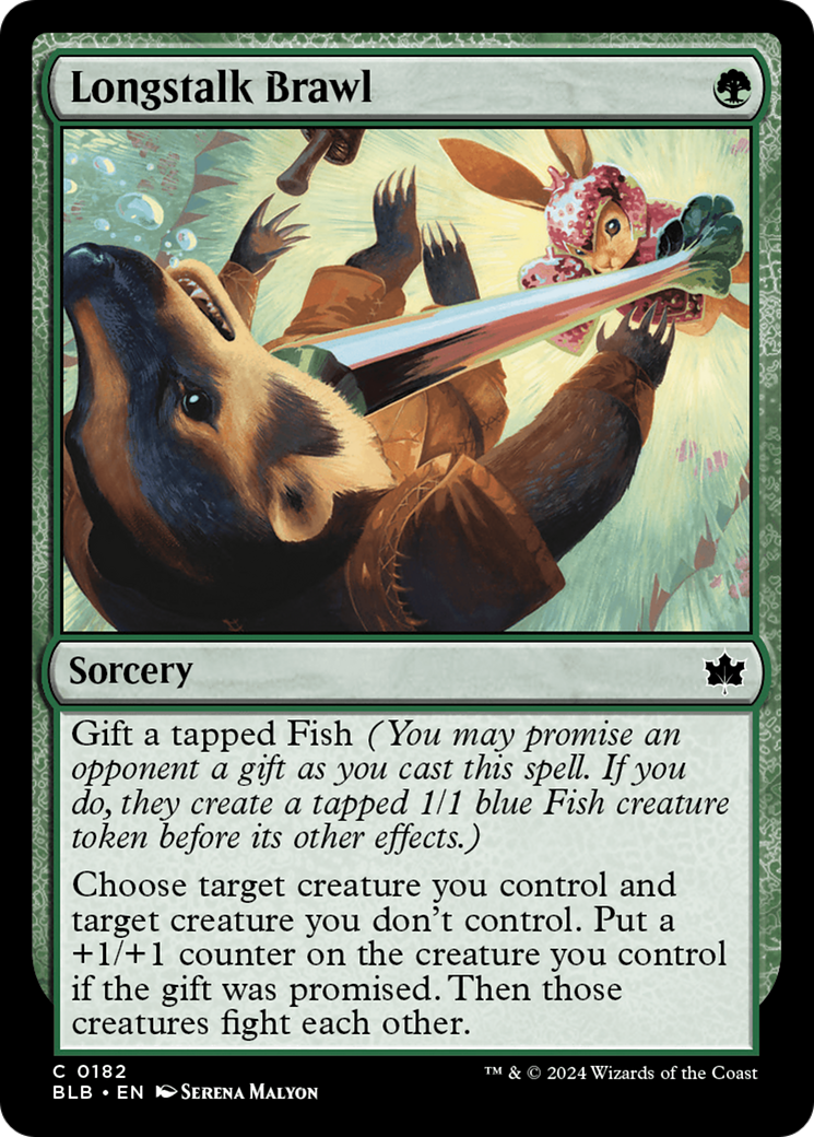 Longstalk Brawl (BLB-182) - Bloomburrow Foil [Common]