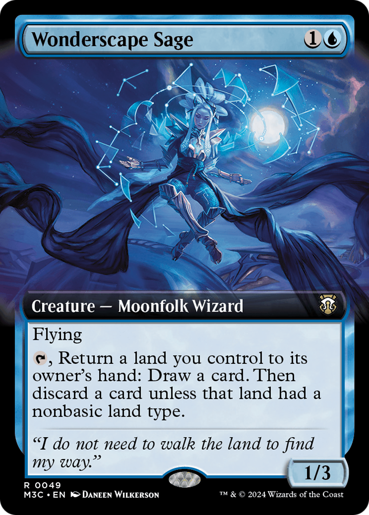 Wonderscape Sage (M3C-049) - Modern Horizons 3 Commander: (Extended Art) [Rare]