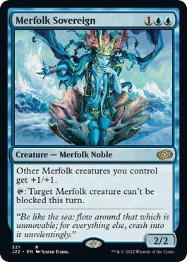 Merfolk Sovereign (J22-321) - Jumpstart 2022 [Rare]